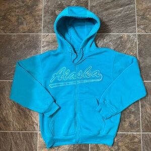 Cheneral Alaska Blue Zip Sweatshirt Size XS